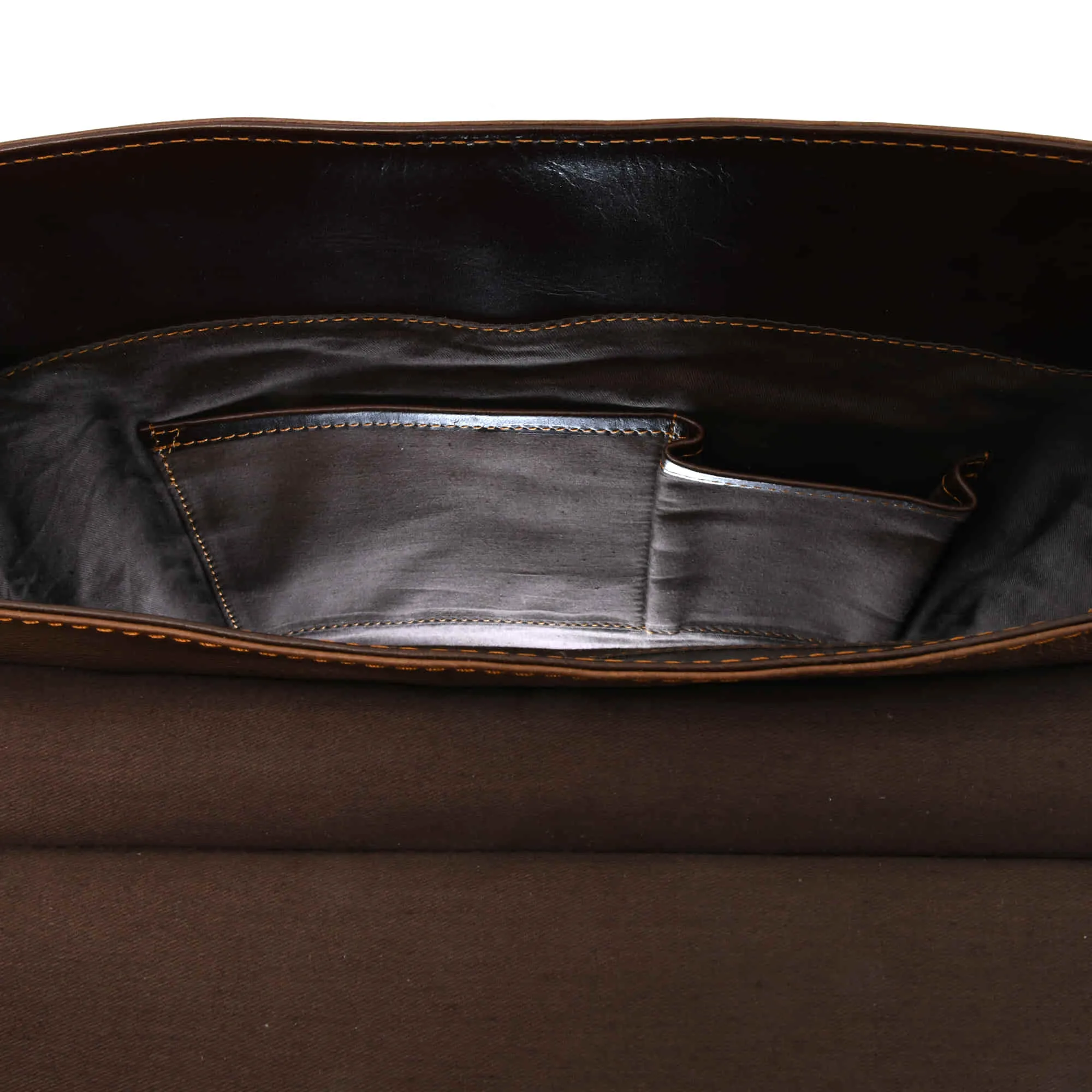 392153 Backpack in Full Grain Leather | Light & Dark Brown Combination | Style n Craft