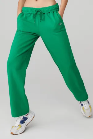 Accolade Straight Leg Sweatpant - Green Emerald