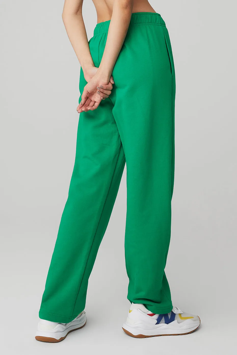 Accolade Straight Leg Sweatpant - Green Emerald