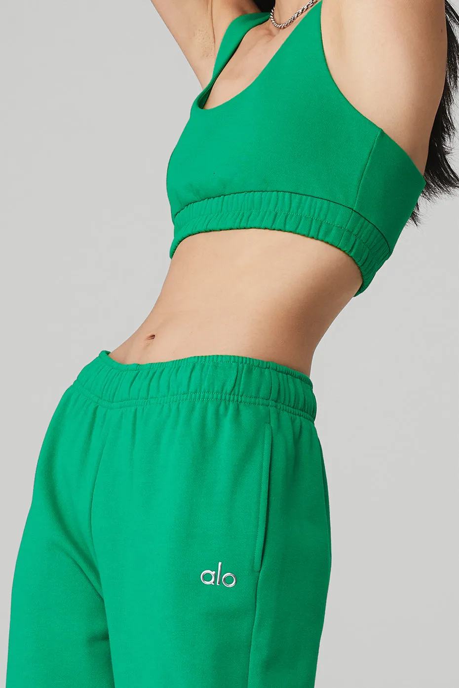 Accolade Straight Leg Sweatpant - Green Emerald