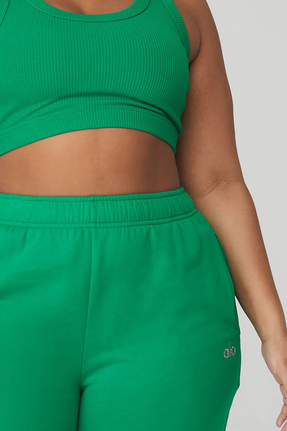Accolade Straight Leg Sweatpant - Green Emerald