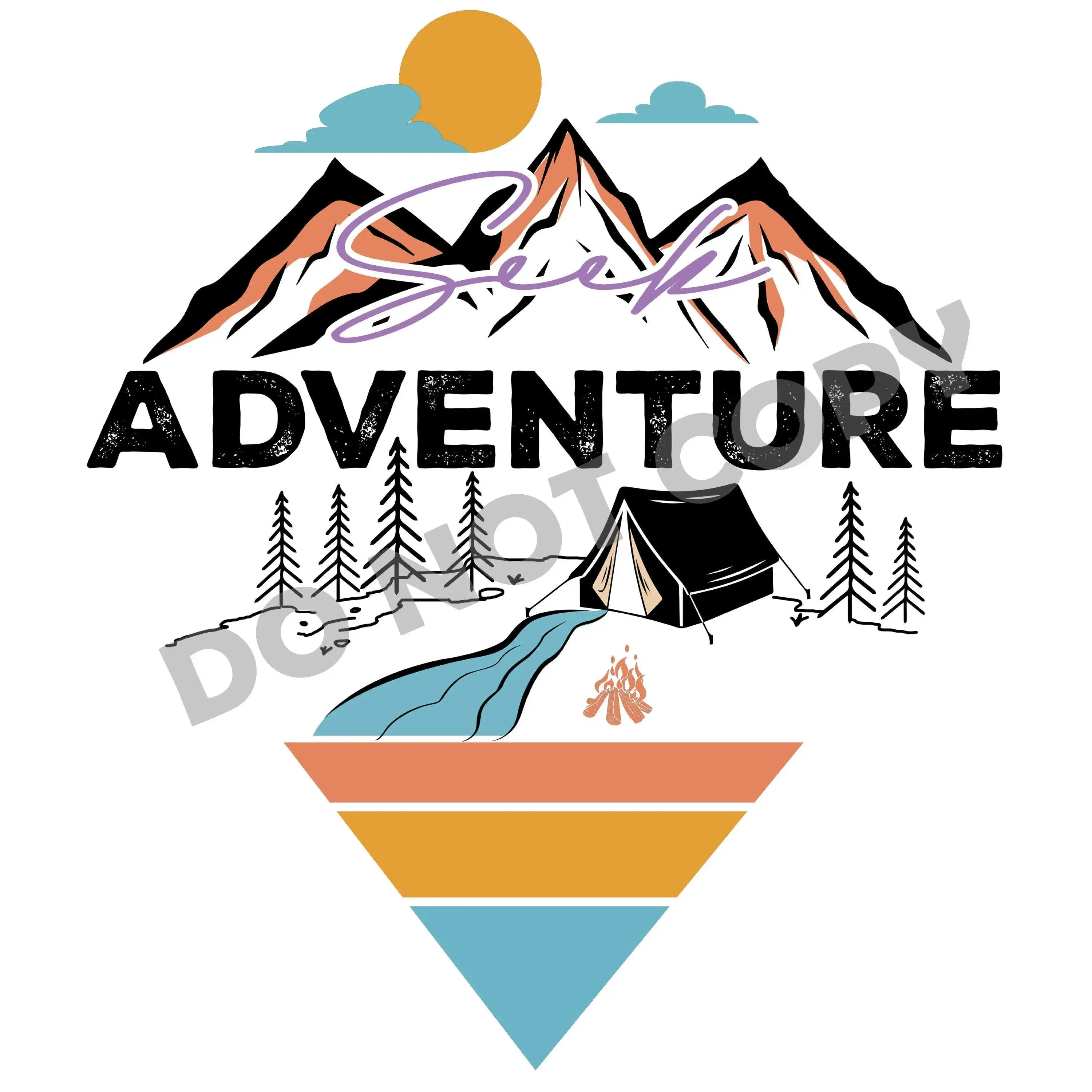 Adventure Mountains - DTF Transfer