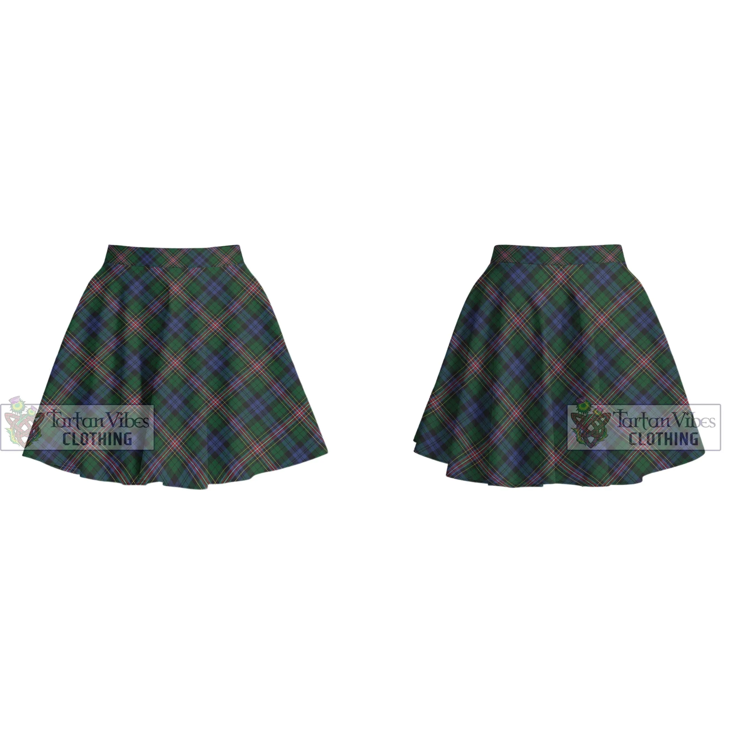 Allison Tartan Women's Plated Mini Skirt