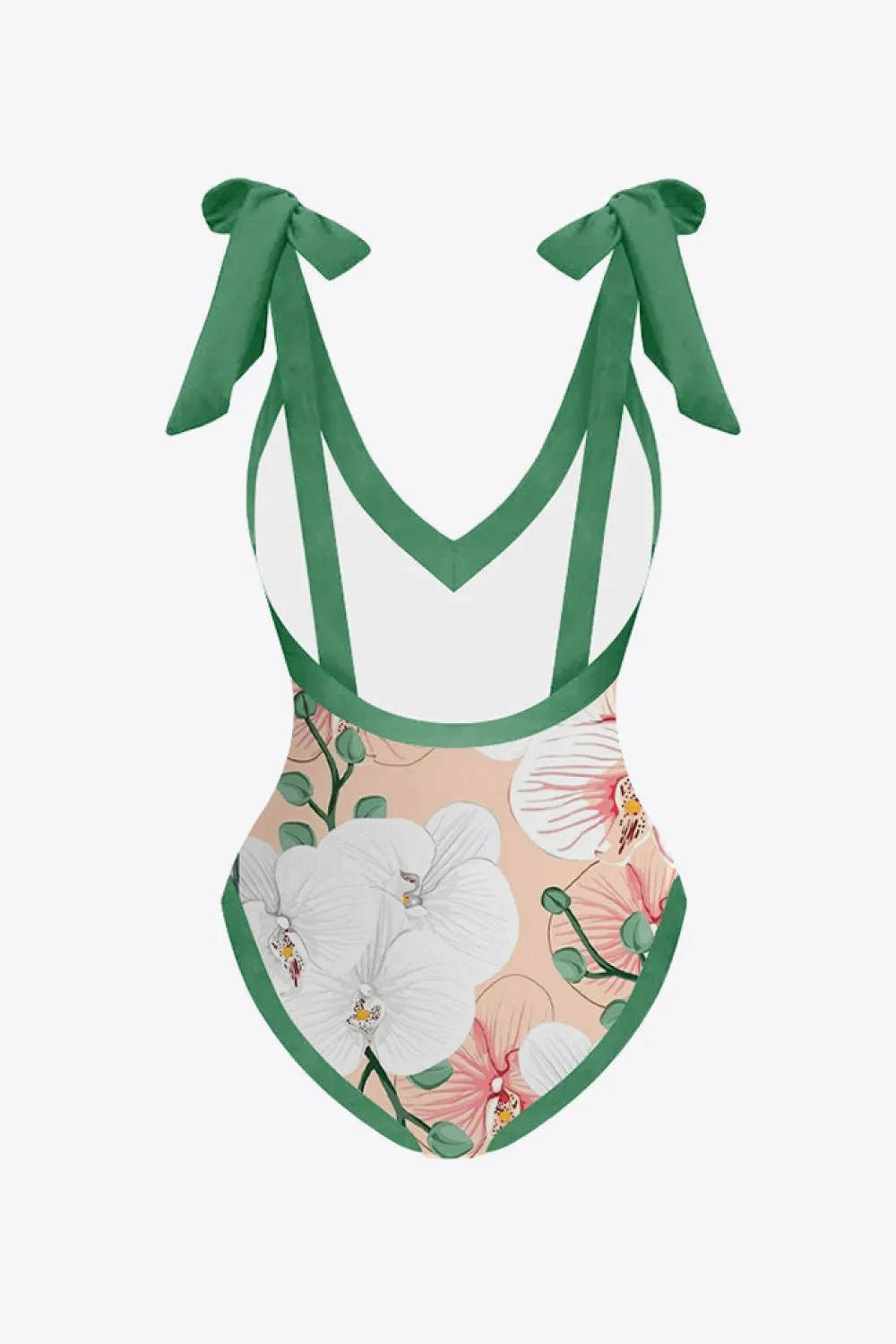*APP EXCLUSIVE* Floral Vneck Two-Piece Swim Set