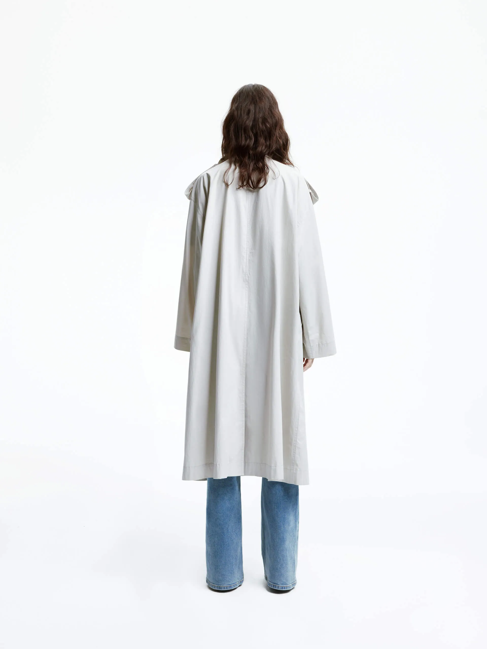 Back Slit Trench Coat