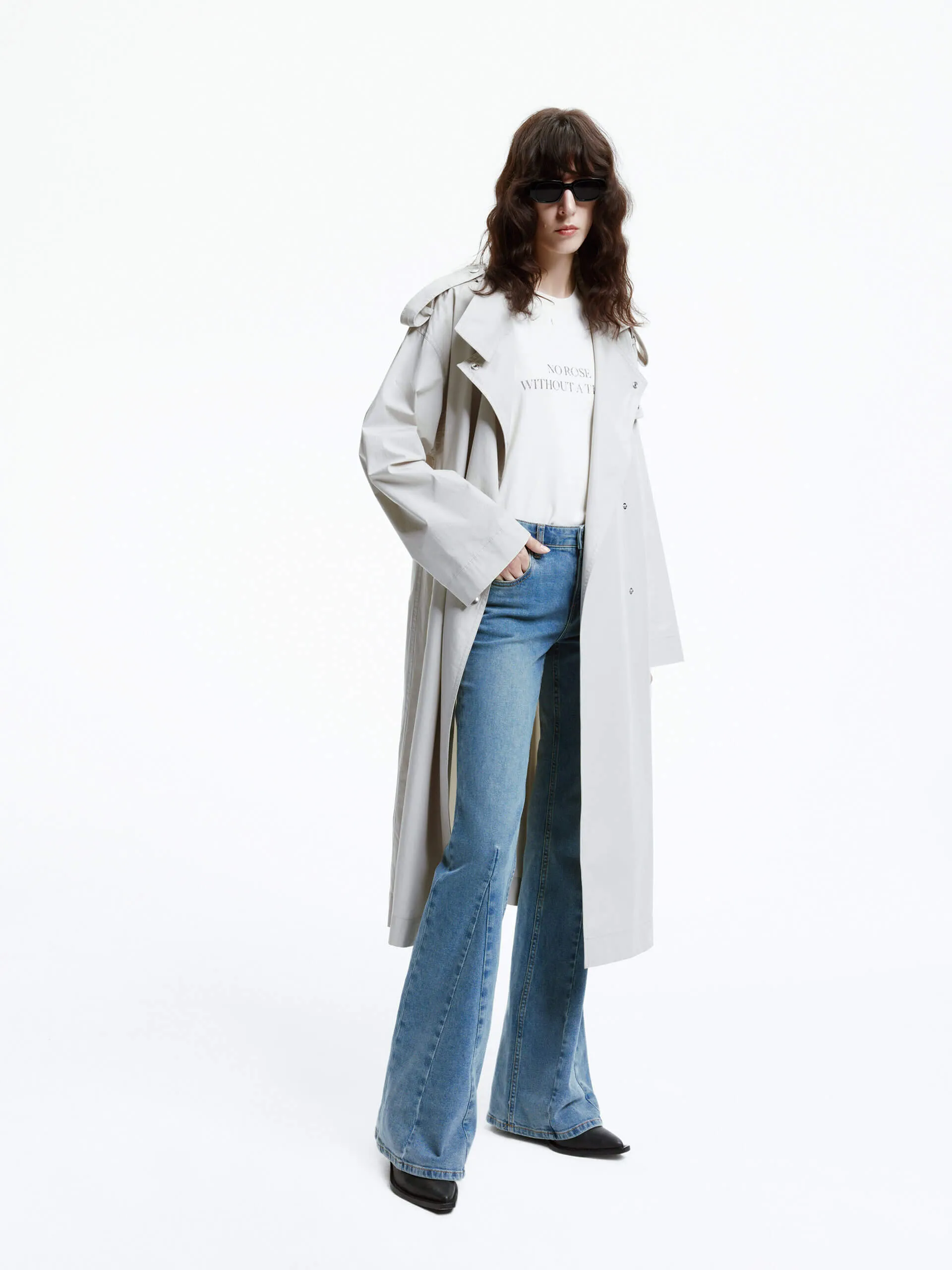 Back Slit Trench Coat
