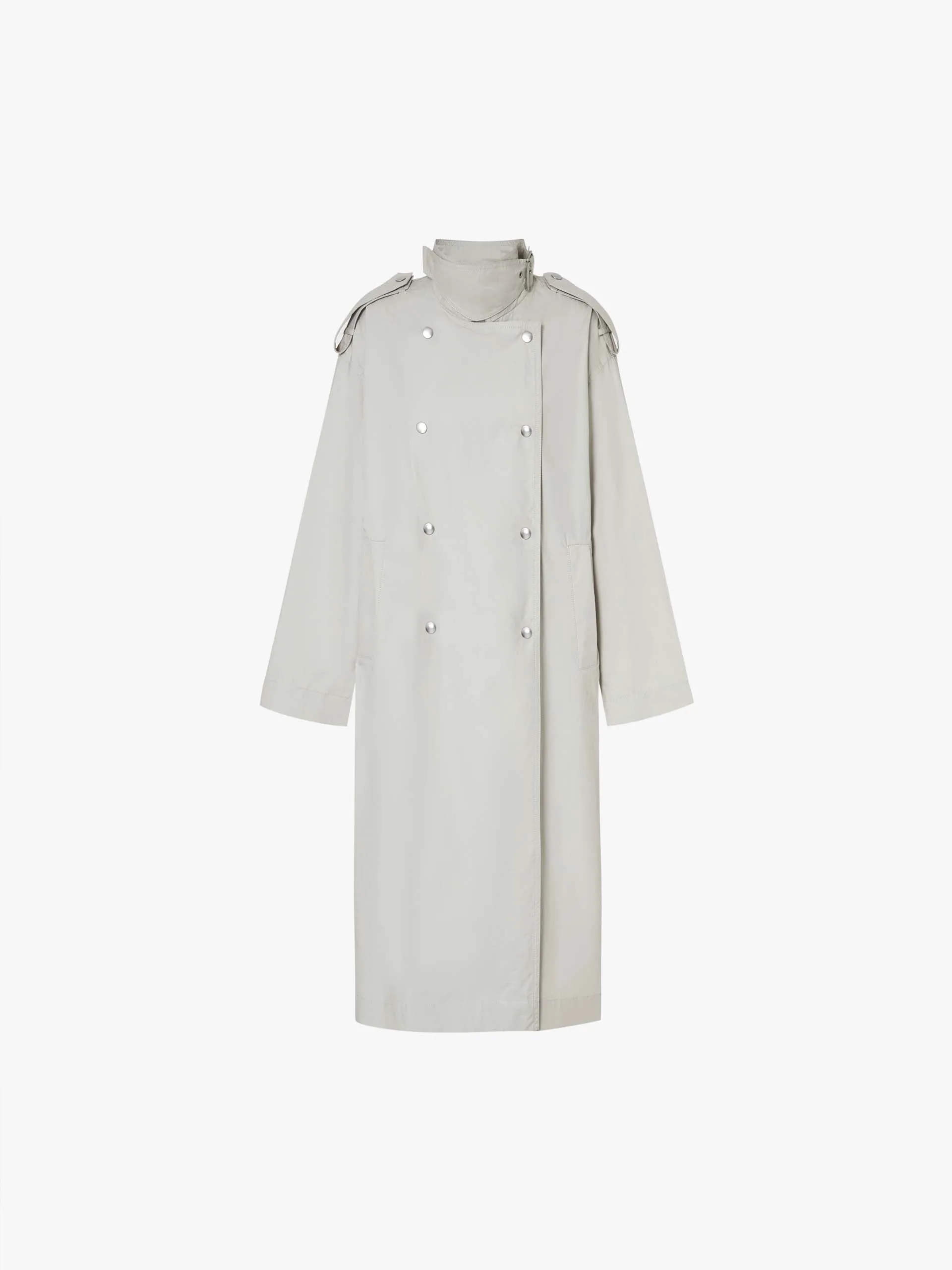 Back Slit Trench Coat