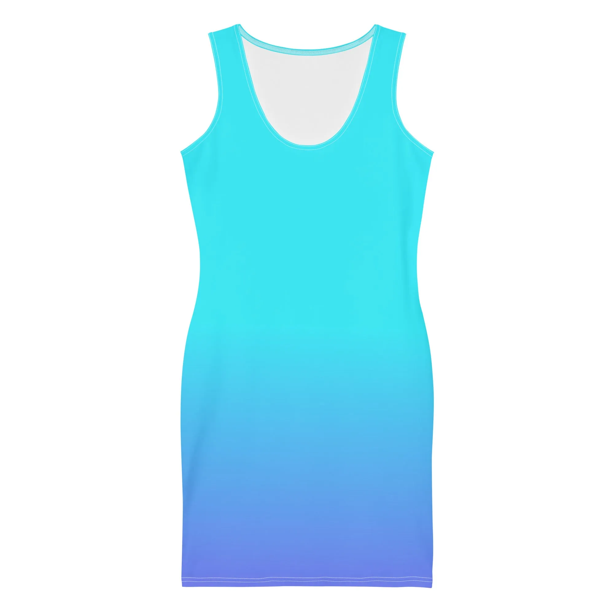 Bahama Blue Ombre Bodycon Dress