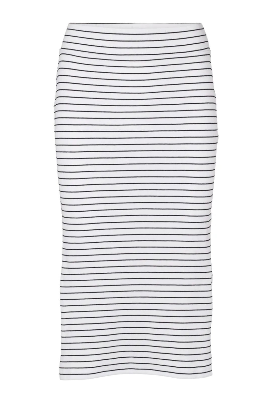 Basic Apparel - Ludmilla Long Skirt - 702 Bright White / Black