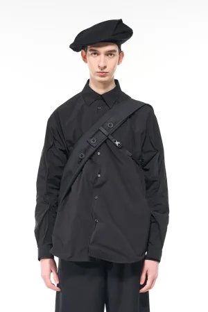 Black Ruffled Shirt