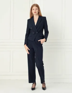 BORA AKSU straight leg suit trousers with buttons