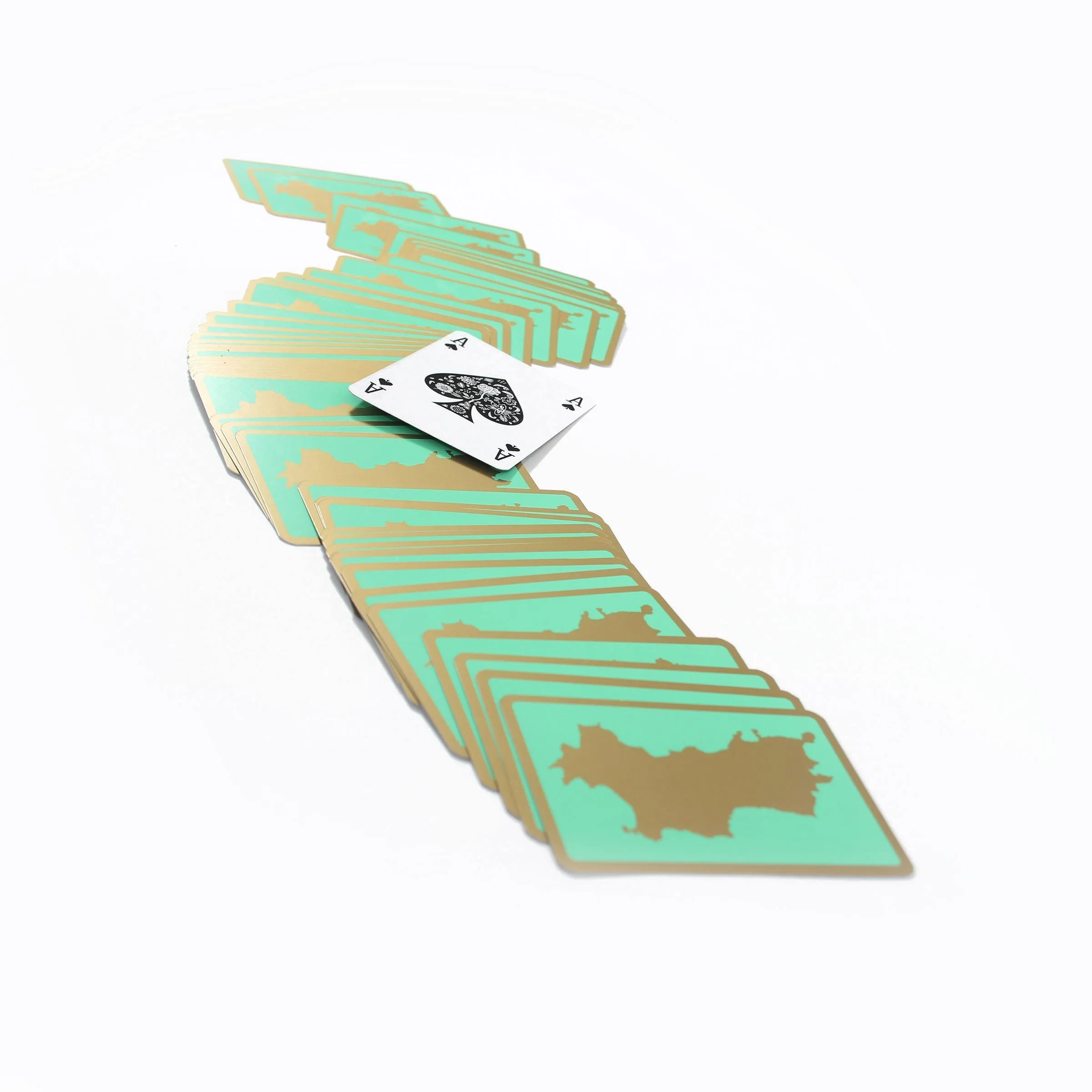 Bridge Set 2 Decks of Playing Cards  PINK & GREEN
