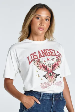 Cali Eagle Tee in White