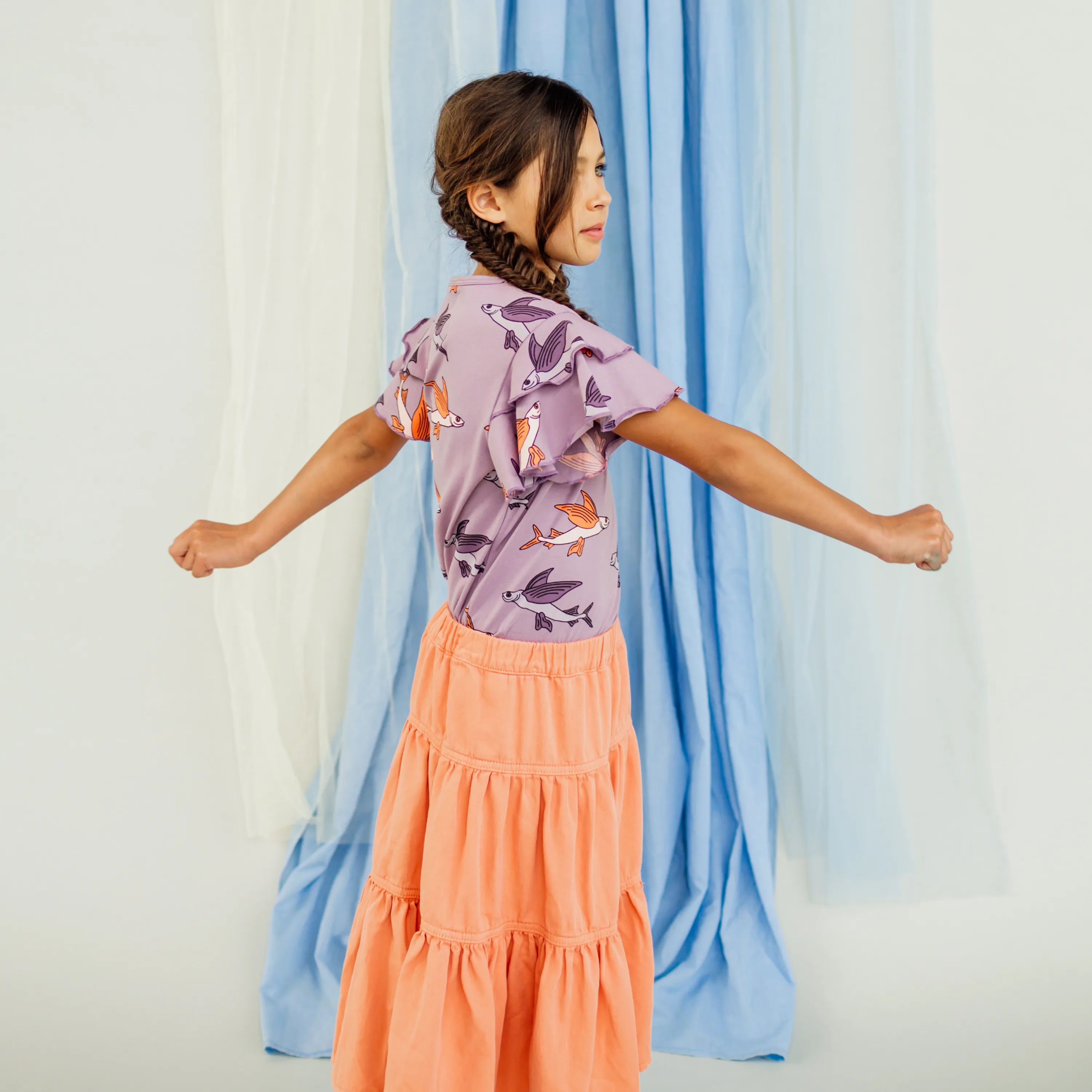 CARLIJNQ Flying fish - Ruffled shirt
