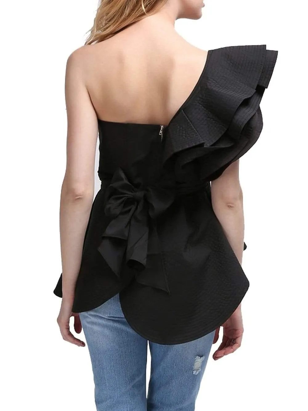 CASTILLA One-Shoulder Top