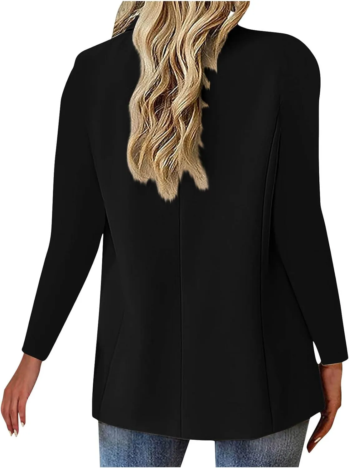 Cbcbtwo Blazers for Women Business Casual Jackets Long Sleeve Open Front Cardigan Work Suit Spring Fashion Blazer