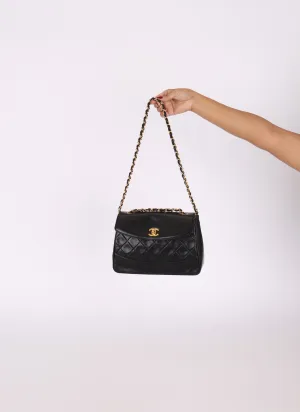 Chanel 1989 Lambskin Trapezoid Single Flap