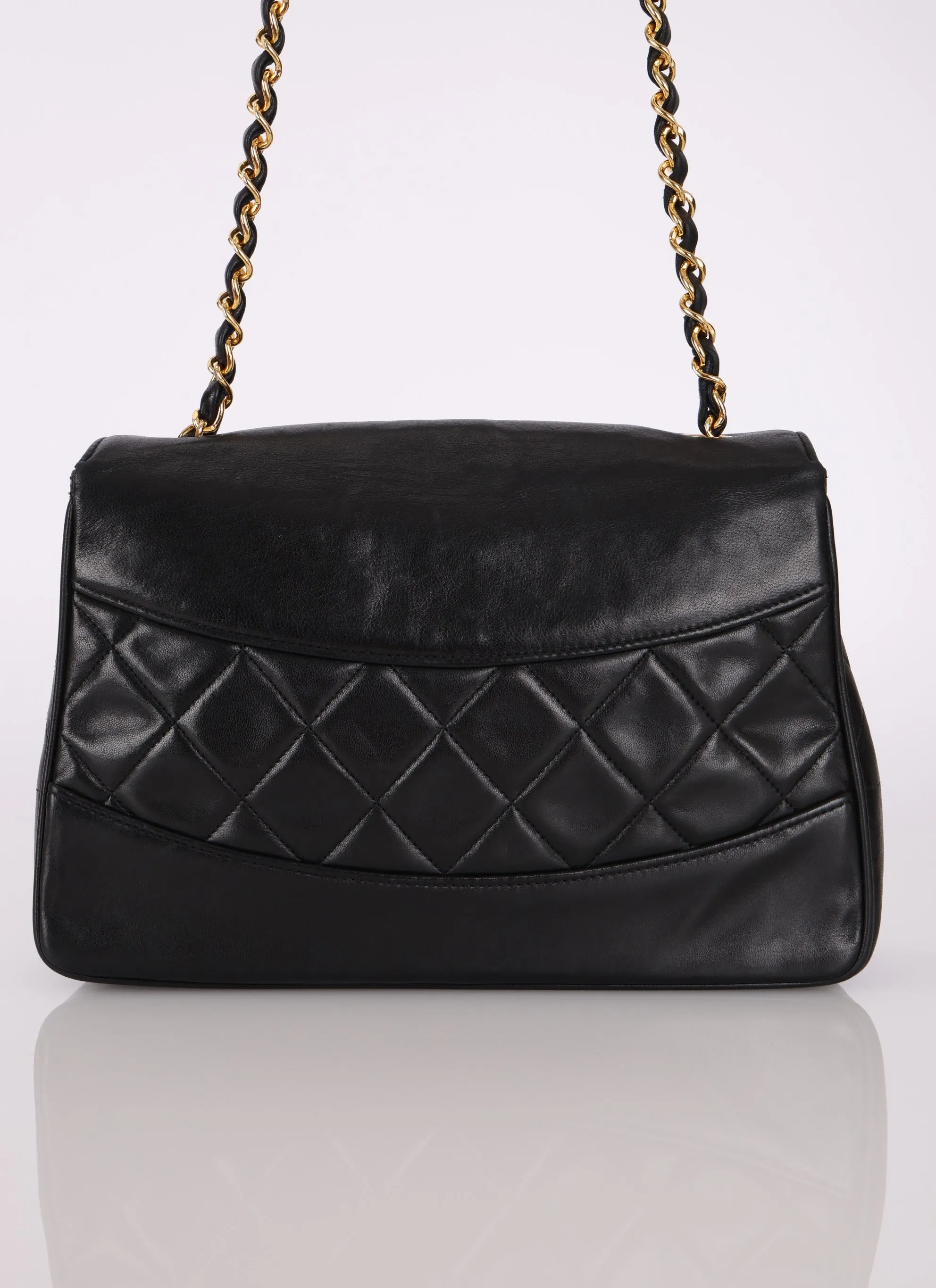 Chanel 1989 Lambskin Trapezoid Single Flap
