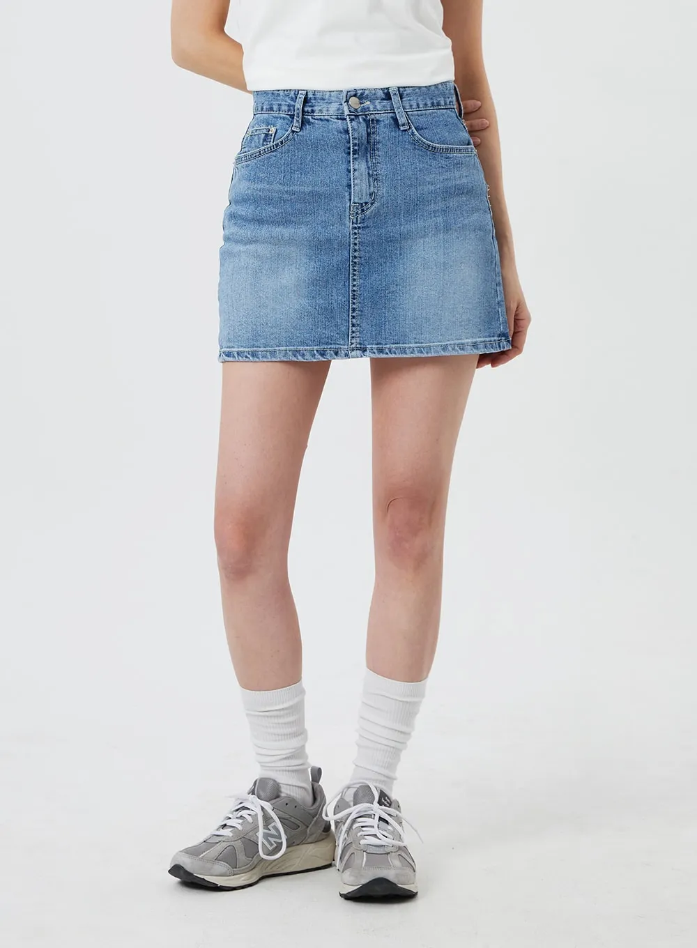 Denim Mini Skirt CF323