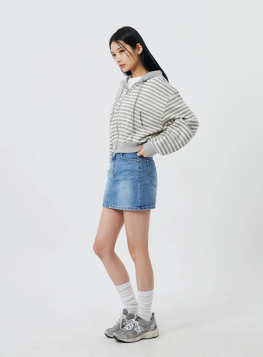 Denim Mini Skirt CF323