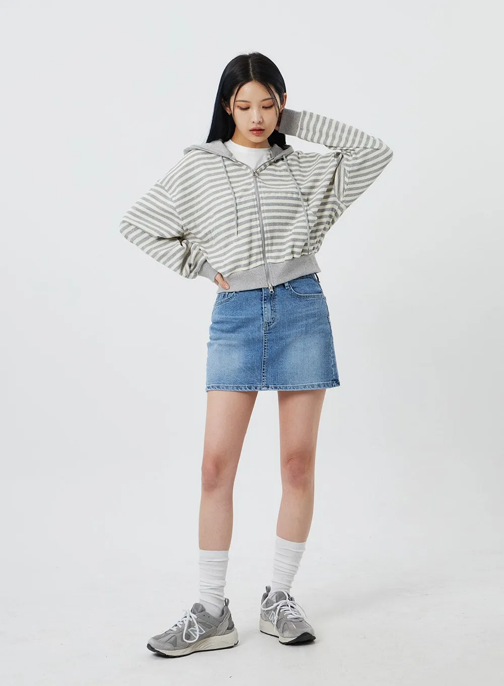 Denim Mini Skirt CF323