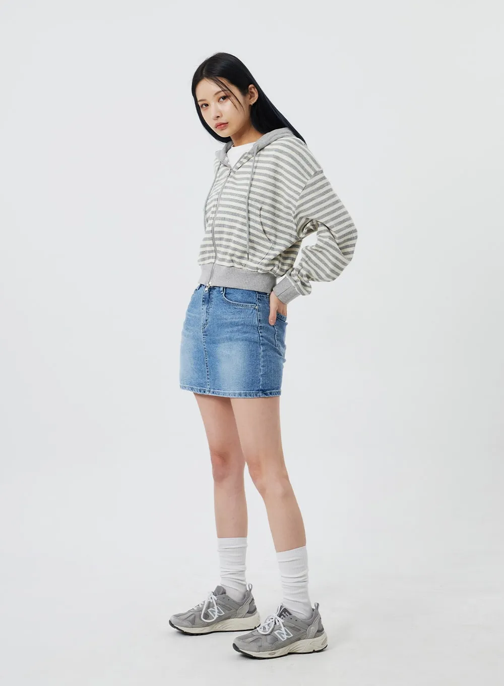 Denim Mini Skirt CF323