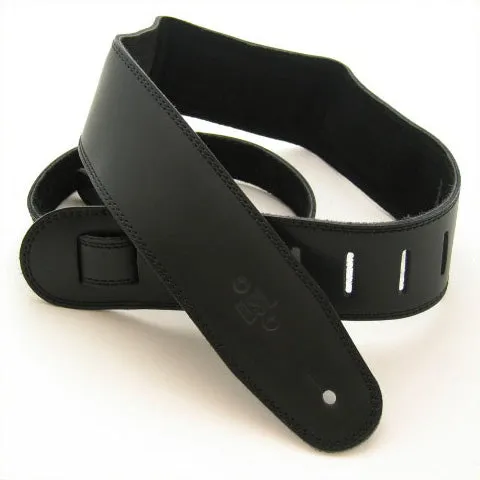 DSL 2.5 Inch Padded Suede Strap Black/Black