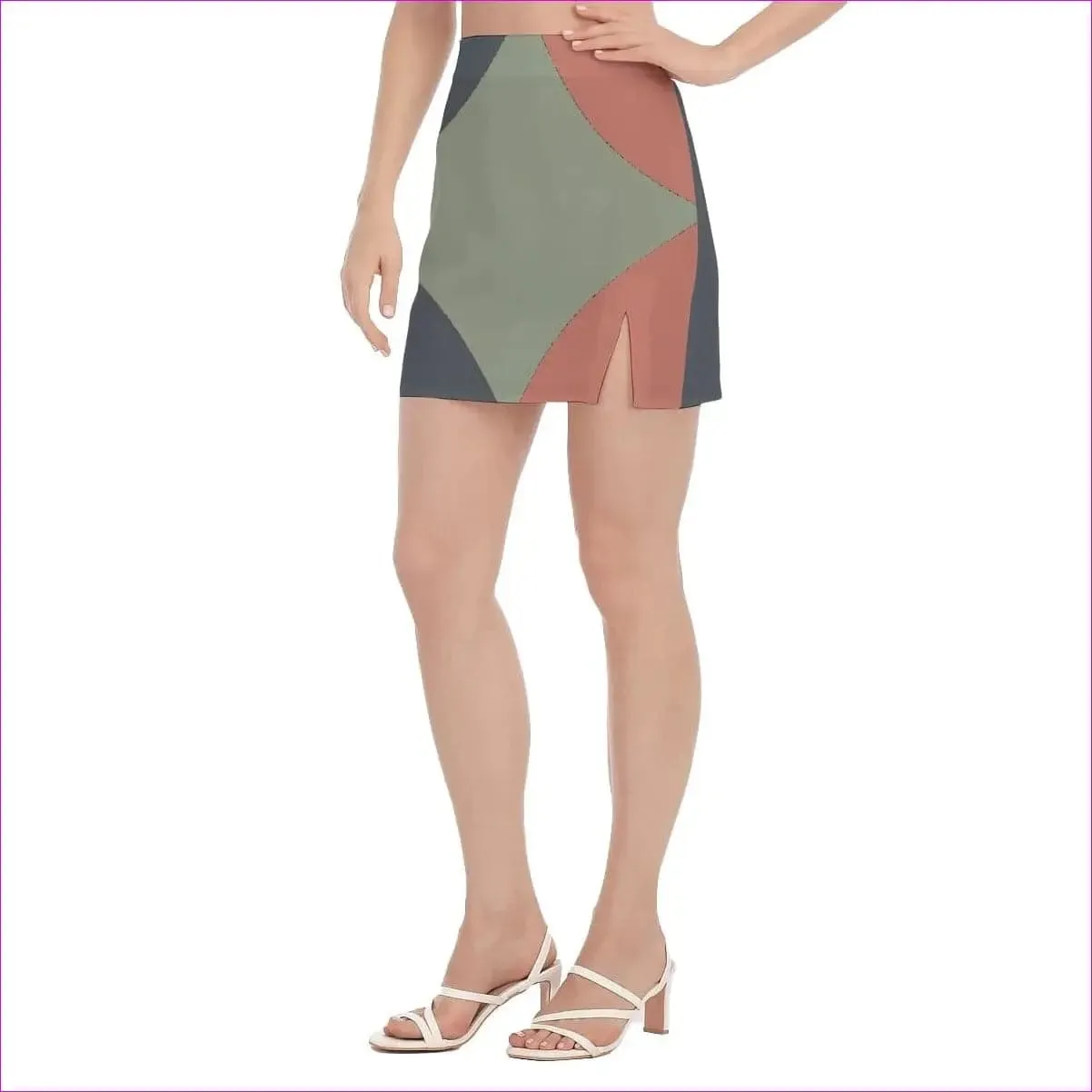 Eclectic Womens Side Split Hip Skirt