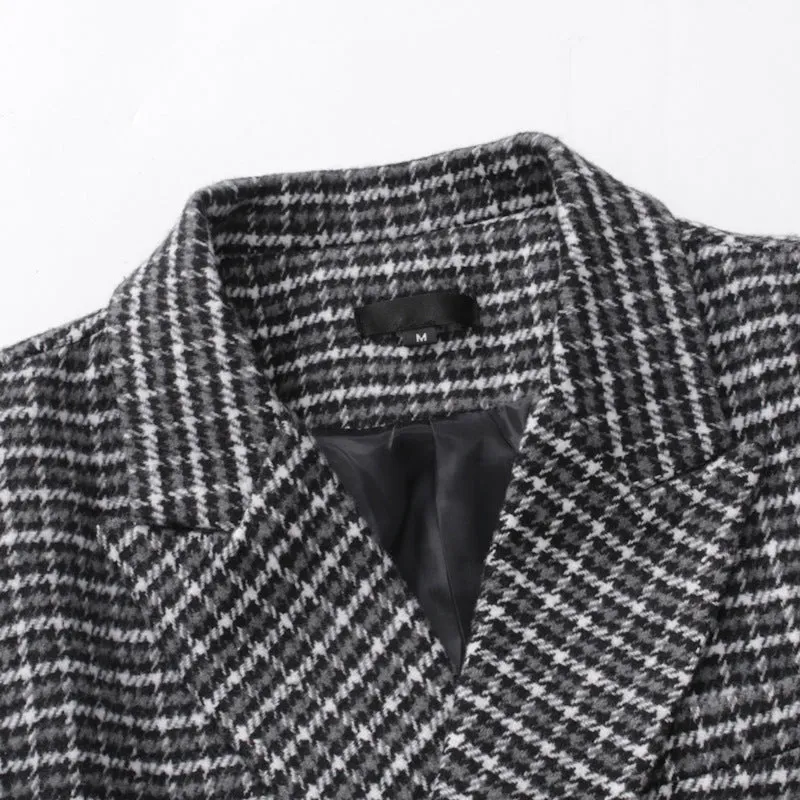 European And American British Style Men's Checkered Nishiki Suit