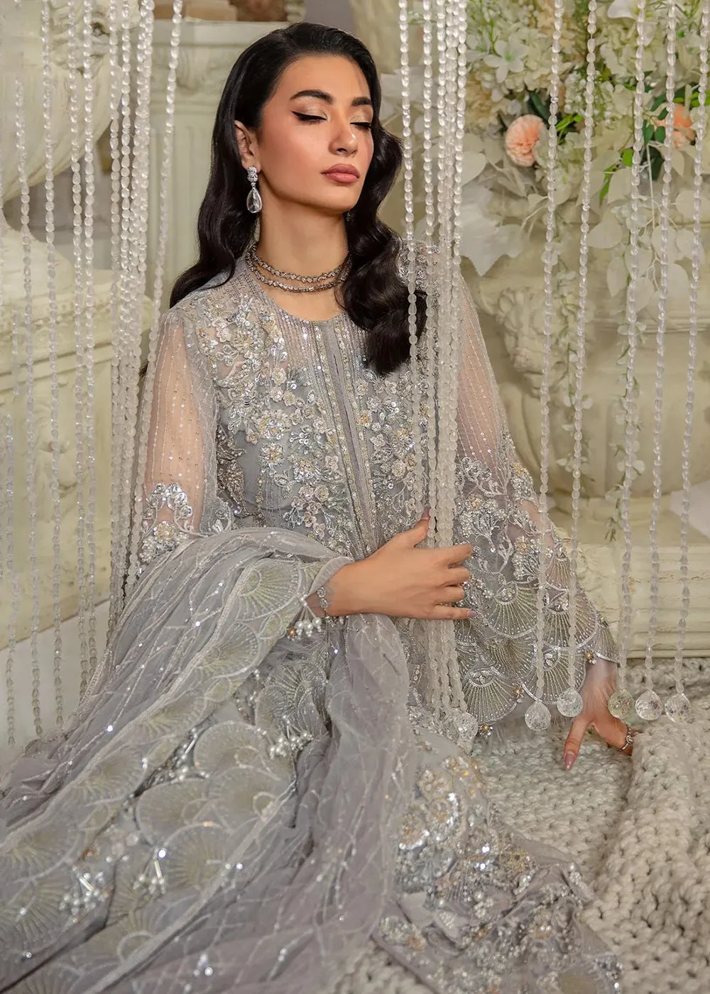 Evara Luxury Formals Collection '24 by Elaf Premium | EFE-04 DOVE