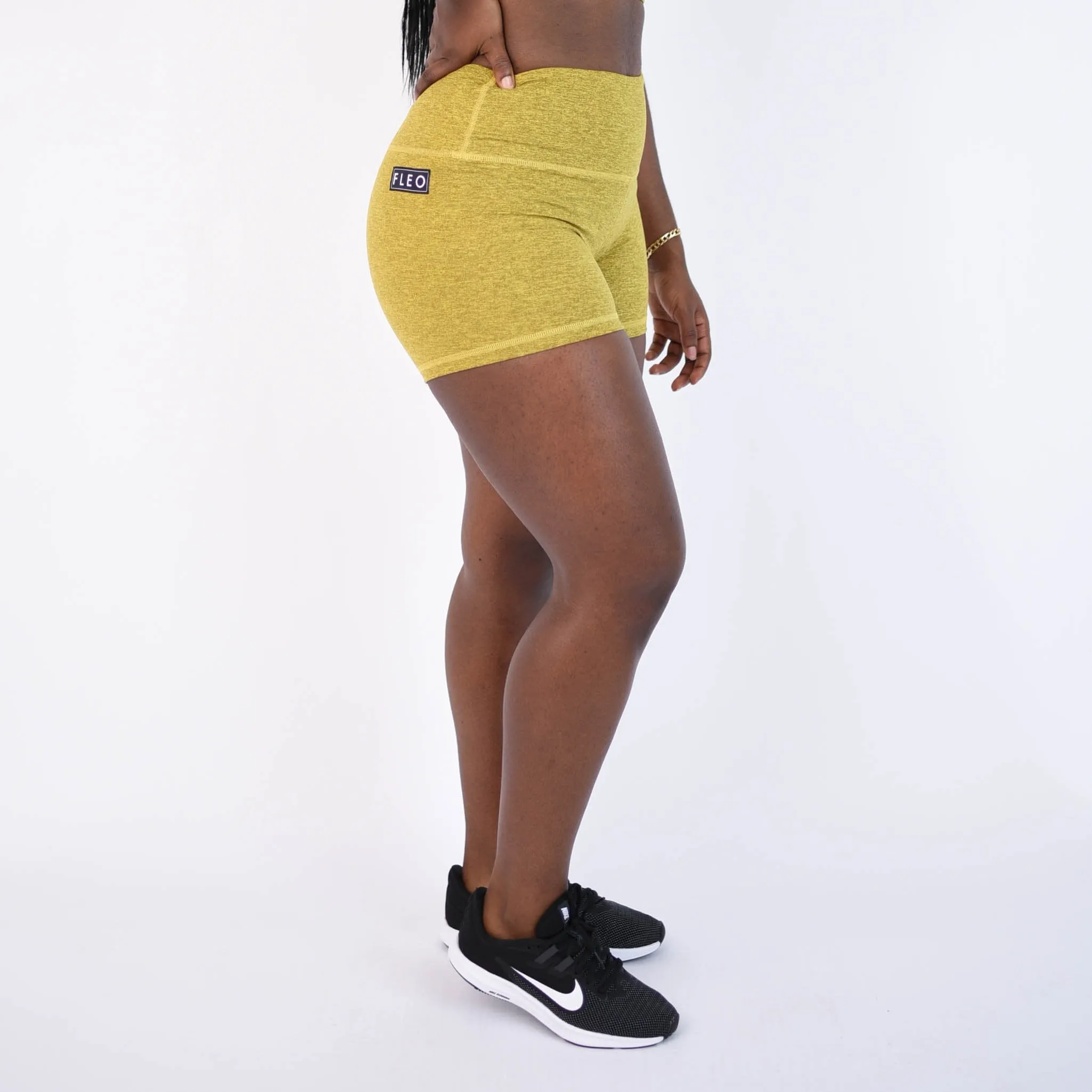 FLEO Bronze Bamboo Shorts (Power High-rise)