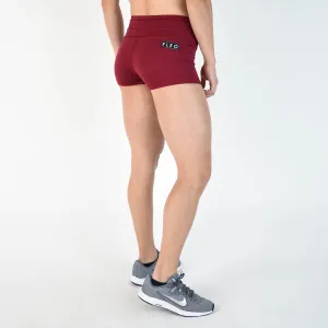 FLEO Deep Red Shorts (High-rise Original)
