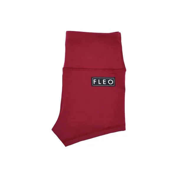 FLEO Deep Red Shorts (High-rise Original)