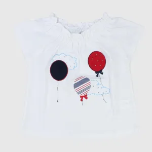 Flying Balloons White T-shirt