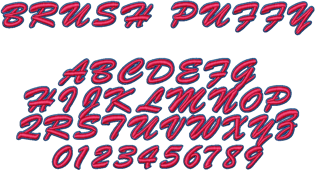 Font Collection Volume 4: Puffy Fonts™