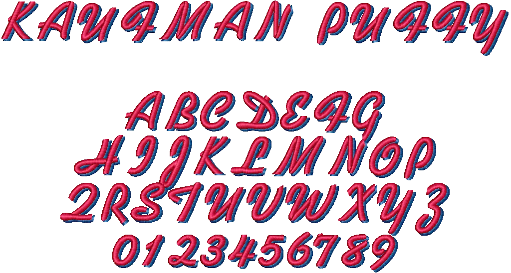Font Collection Volume 4: Puffy Fonts™