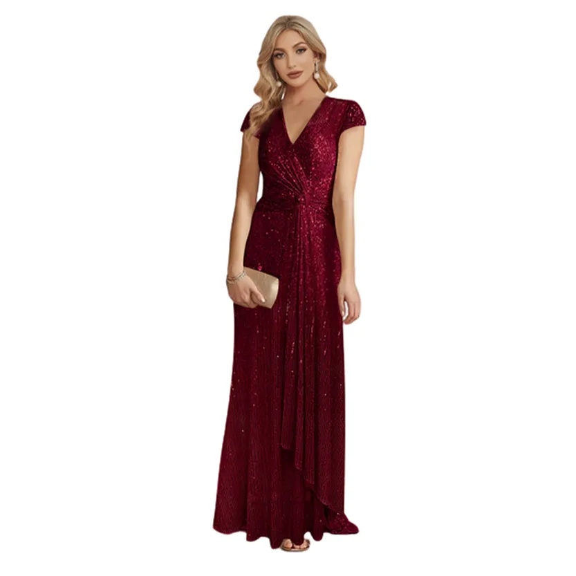 Funki Buys | Dresses | Women's Elegant Long Sequin Dress