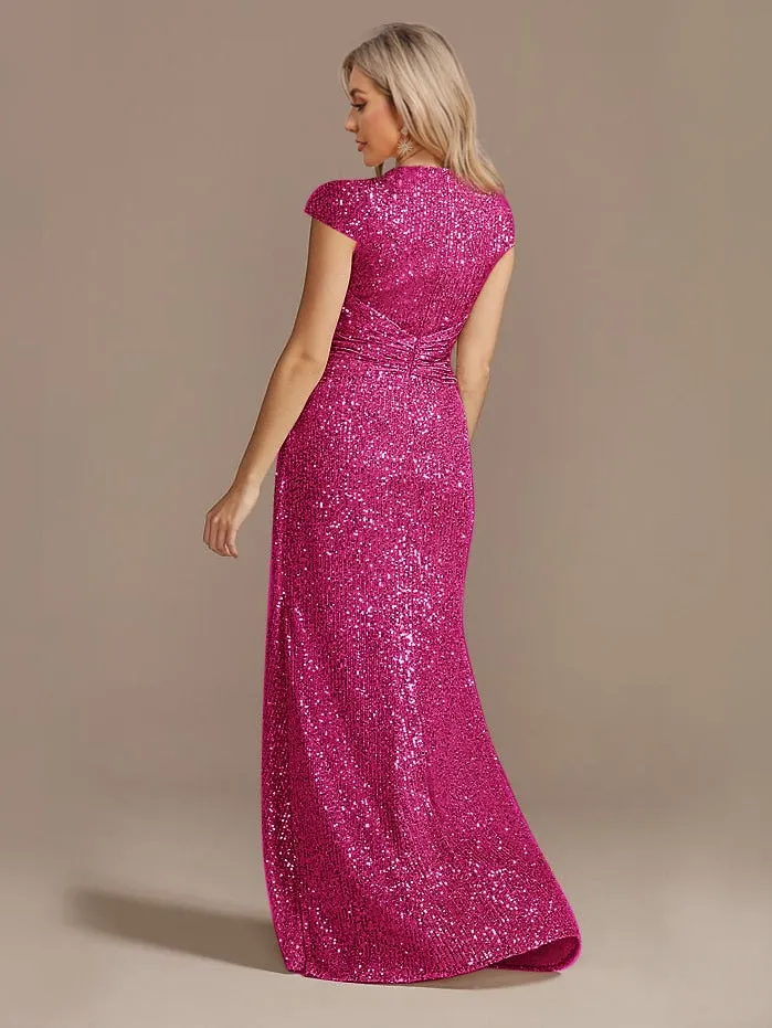 Funki Buys | Dresses | Women's Elegant Long Sequin Dress