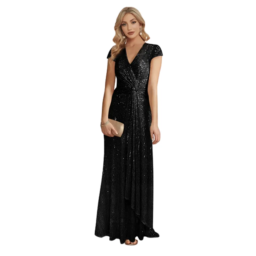 Funki Buys | Dresses | Women's Elegant Long Sequin Dress