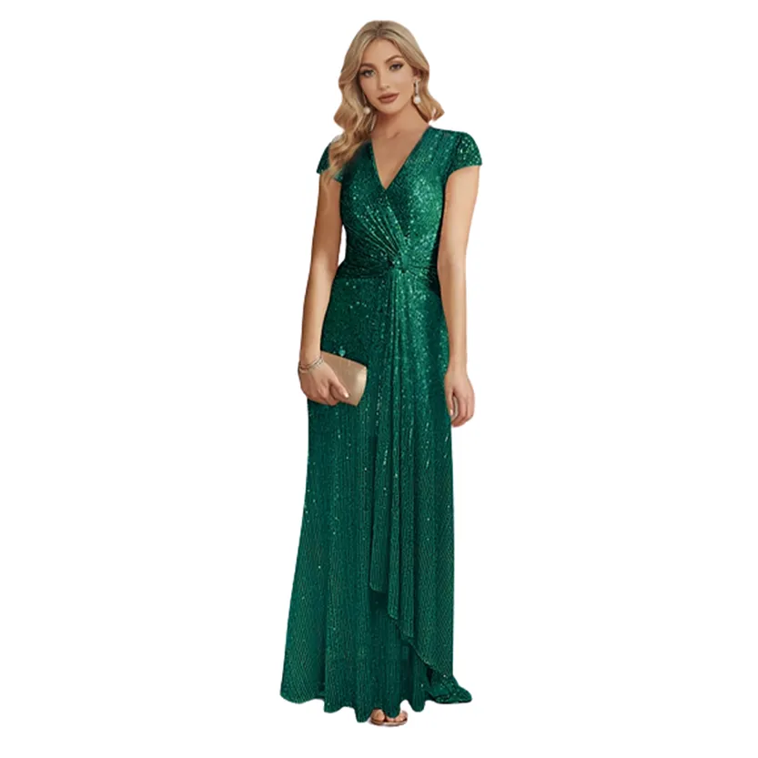 Funki Buys | Dresses | Women's Elegant Long Sequin Dress