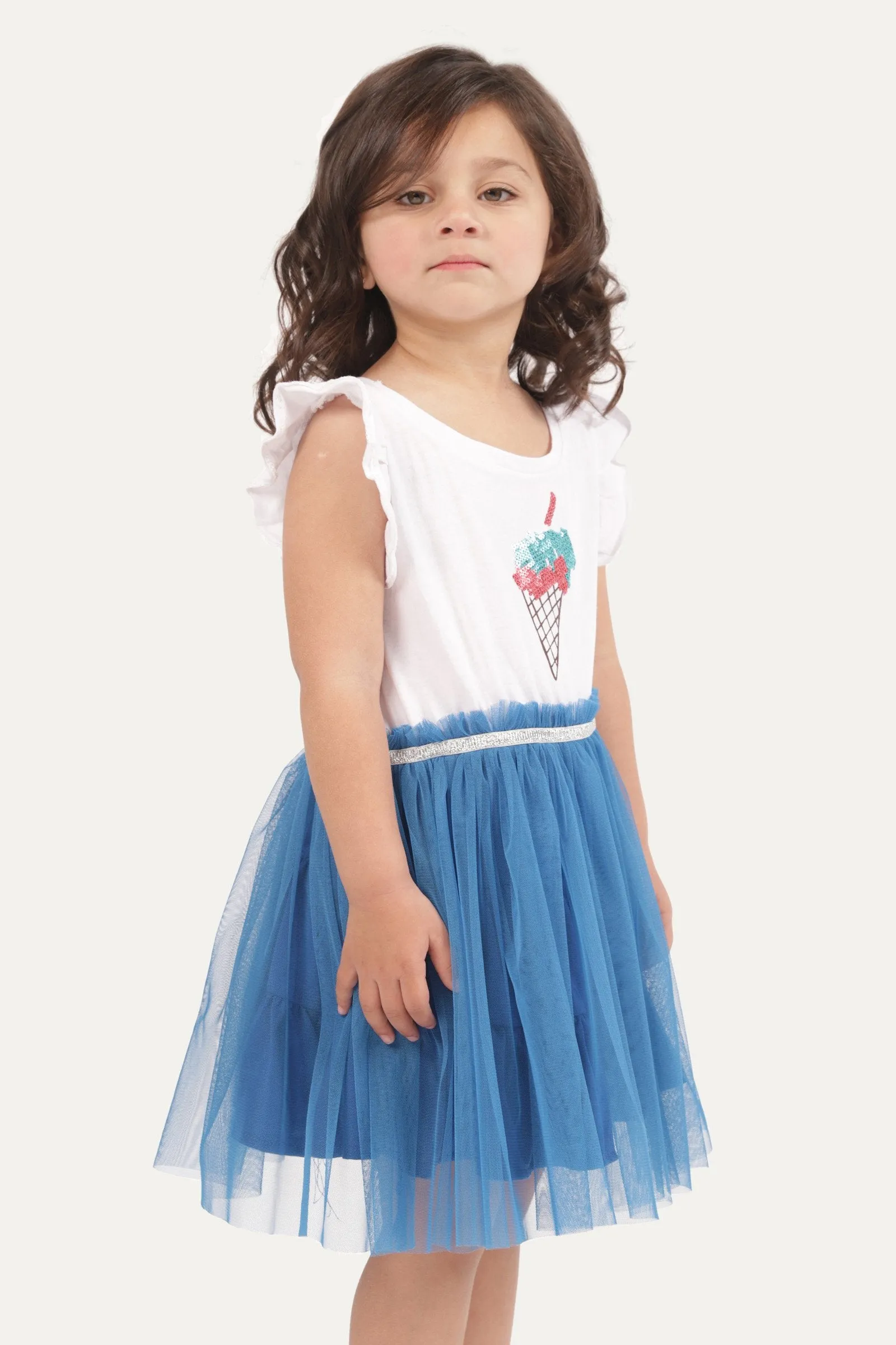 Ice-cream' Graphic Frock