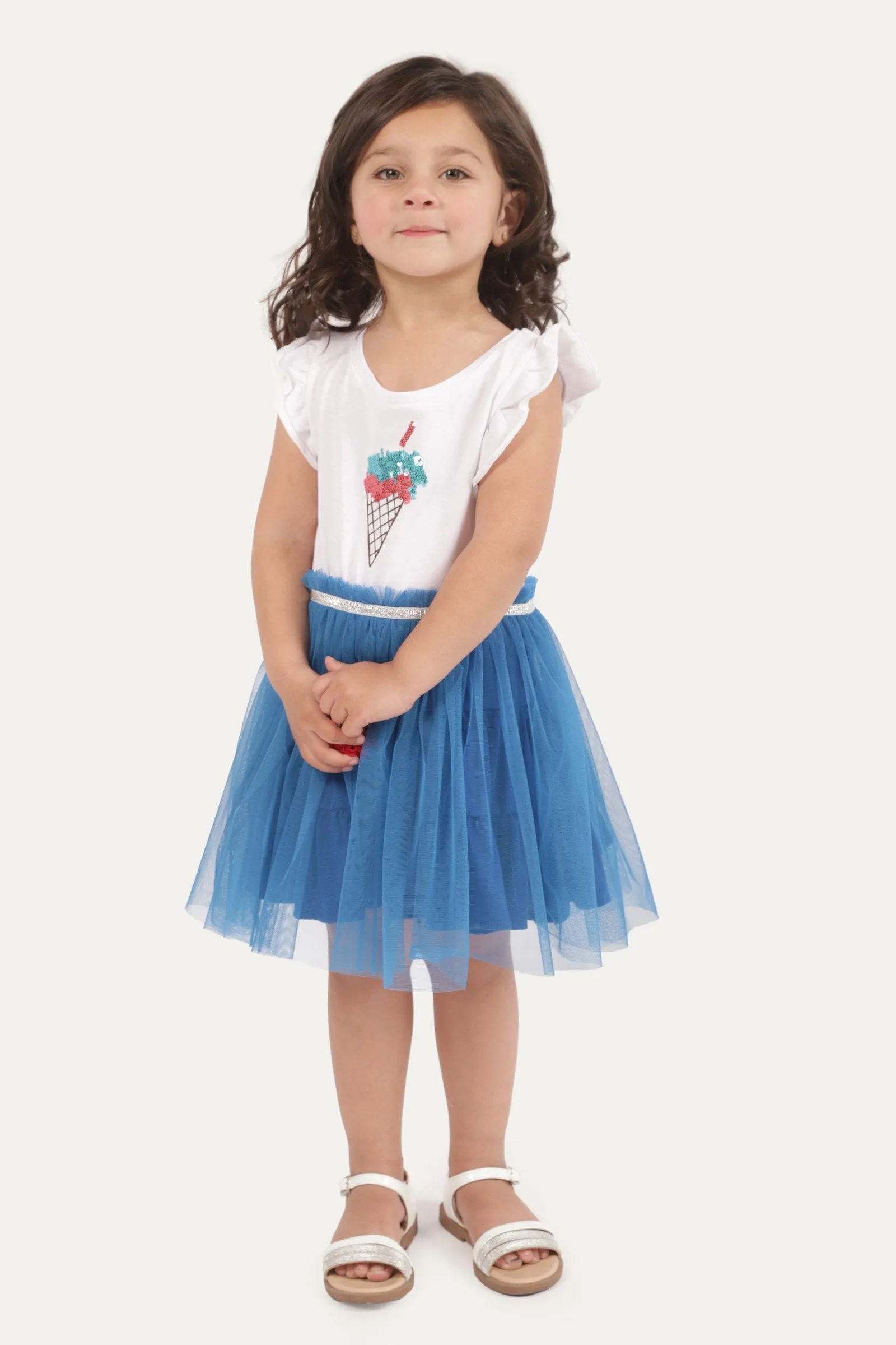 Ice-cream' Graphic Frock