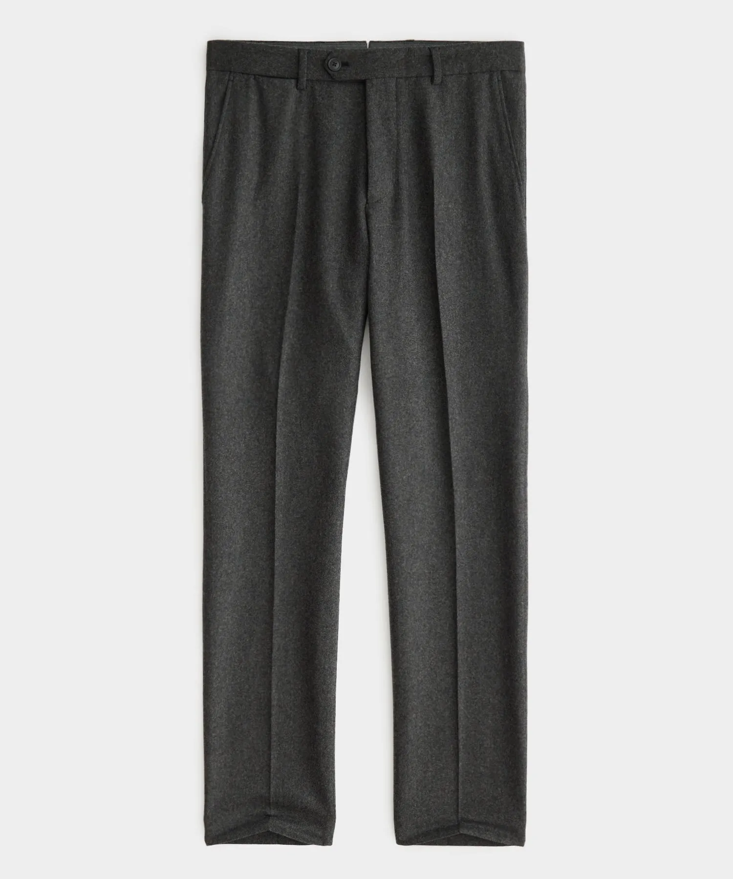 Italian Flannel Sutton Trouser in Charcoal