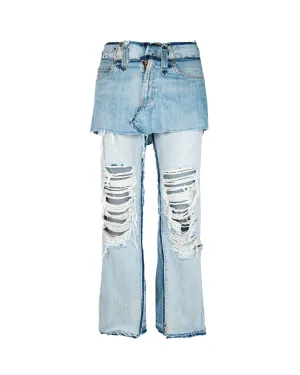 Jeans Flared skirt