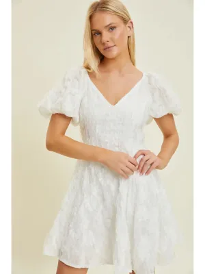 Jersey Shirred Back Tea Dress
