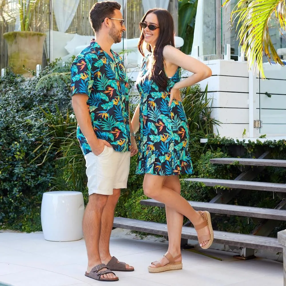Jungle Fever - Mens Shirt & Womens Dress - Couples Set
