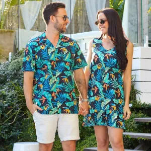 Jungle Fever - Mens Shirt & Womens Dress - Couples Set