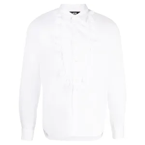 Long Ruffle Bib Shirt
