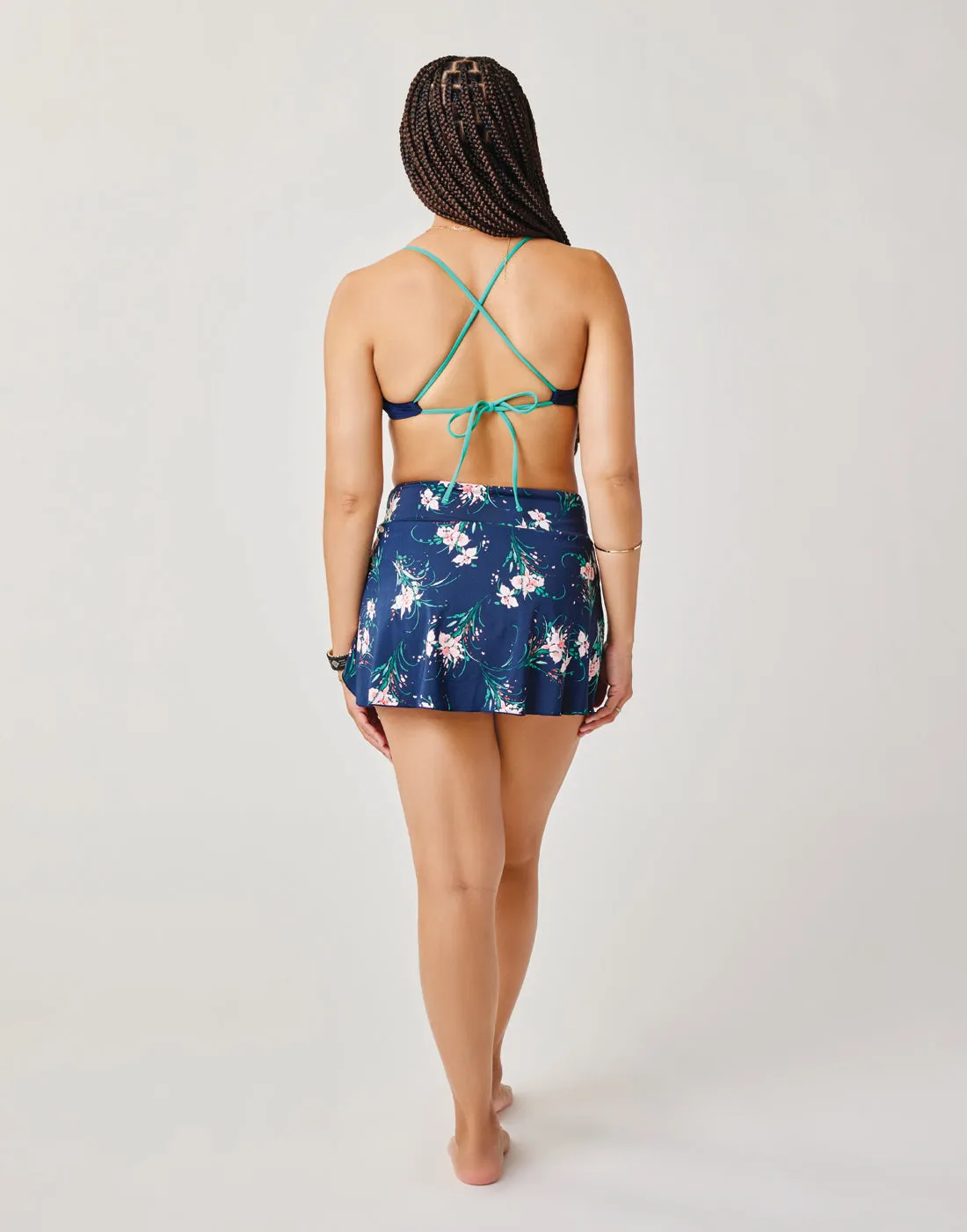 Malia Swim Skirt: Bouquet - FINAL SALE