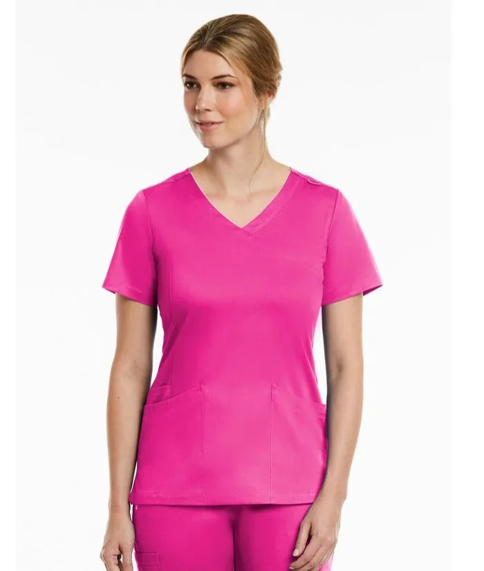 Matrix Curved Mock Wrap Top